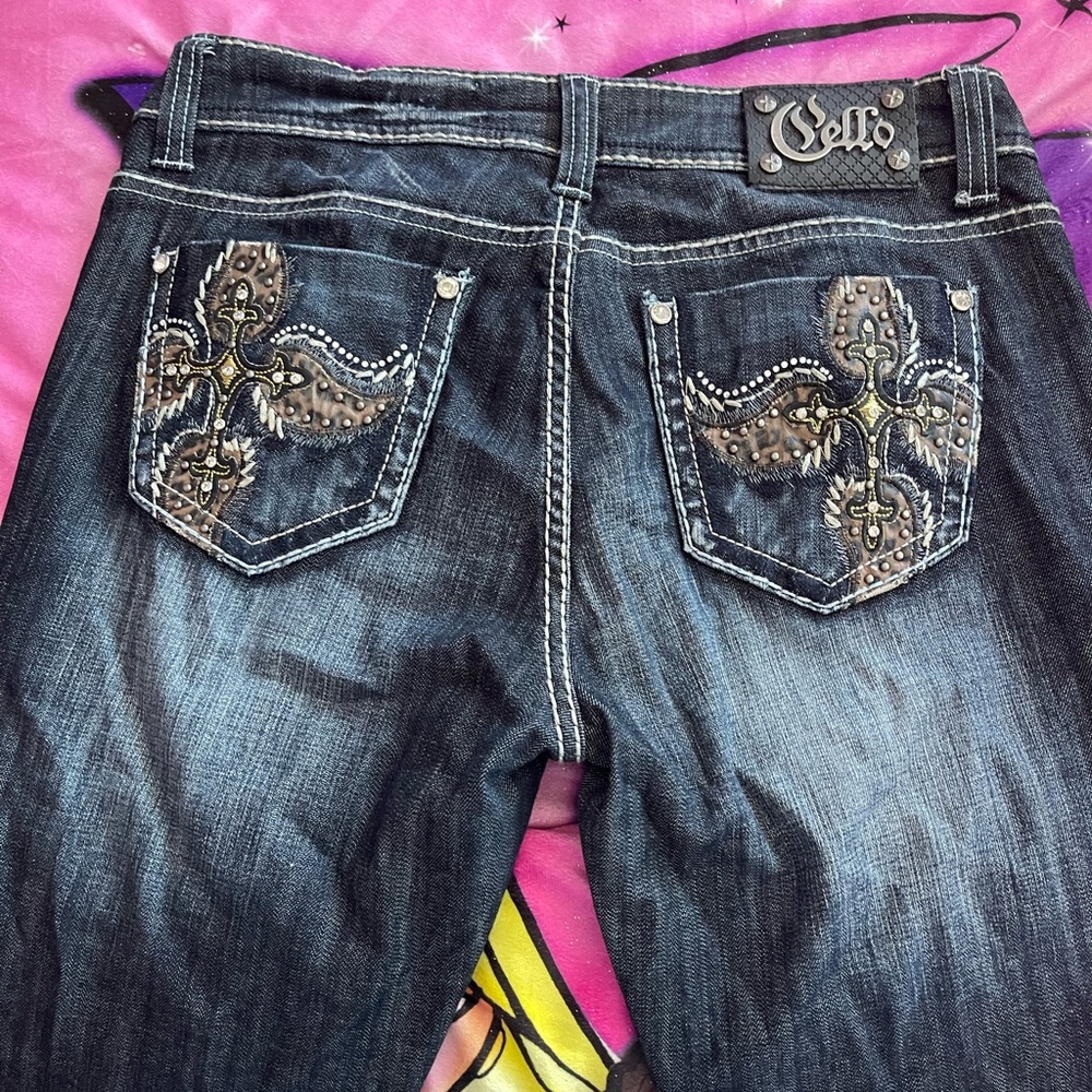 Y2K rhinestone lowrise jeans